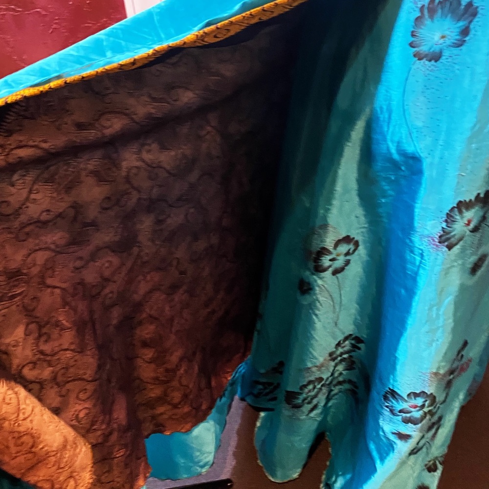 Reversible Wrap Round Maxi Skirt in Silk - Picture 7 of 7